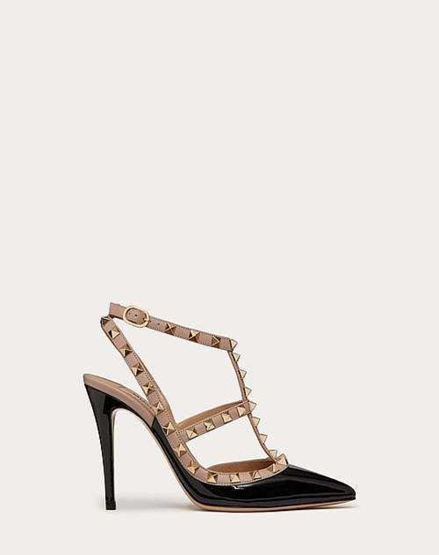 Valentino Patent Rockstud Caged Pump 100Mm | Pumps