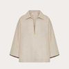 Valentino Linen Canvas Top | Shirts And Tops