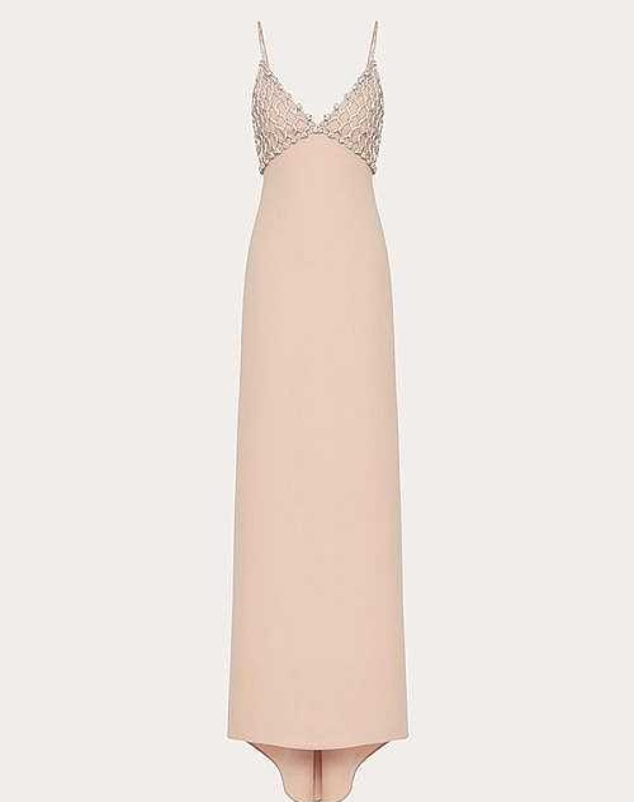 Valentino Embroidered Couture Cady Long Dress | Gowns