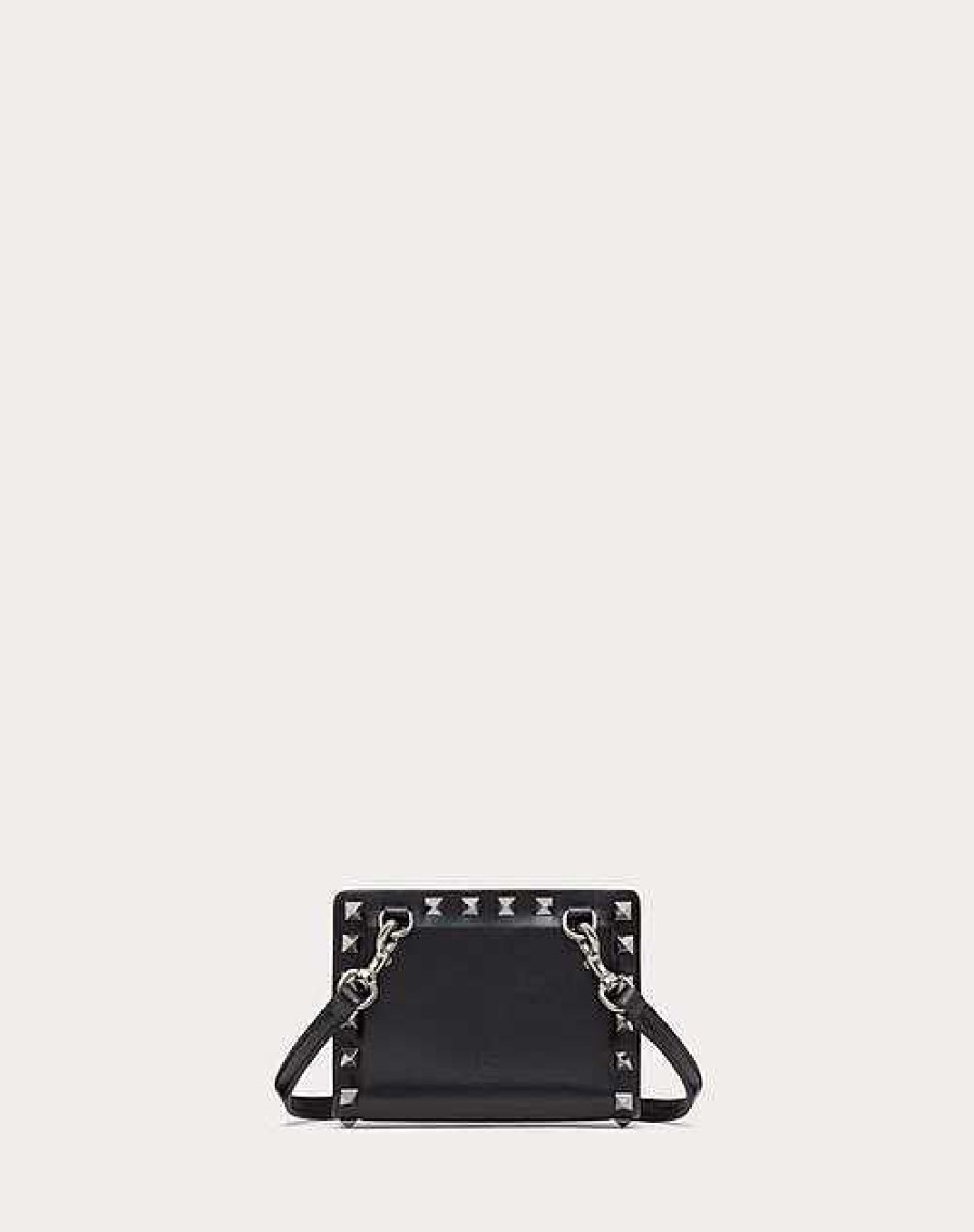 Valentino Rockstud Calfskin Neck Wallet | Wallets And Small Leather Goods