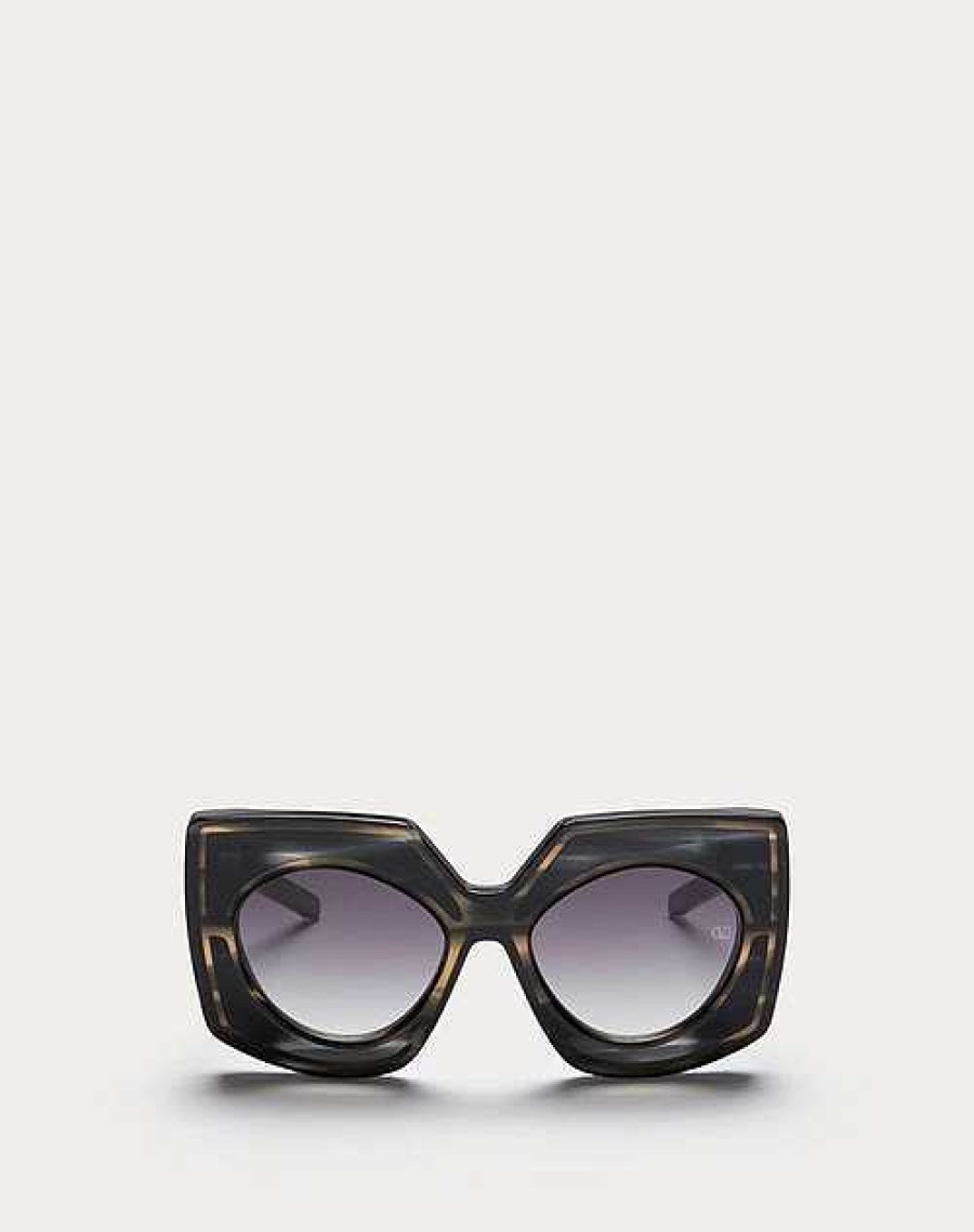 Valentino V - Soul Oversized Squared Butterfly Acetate Frame | Eyewear