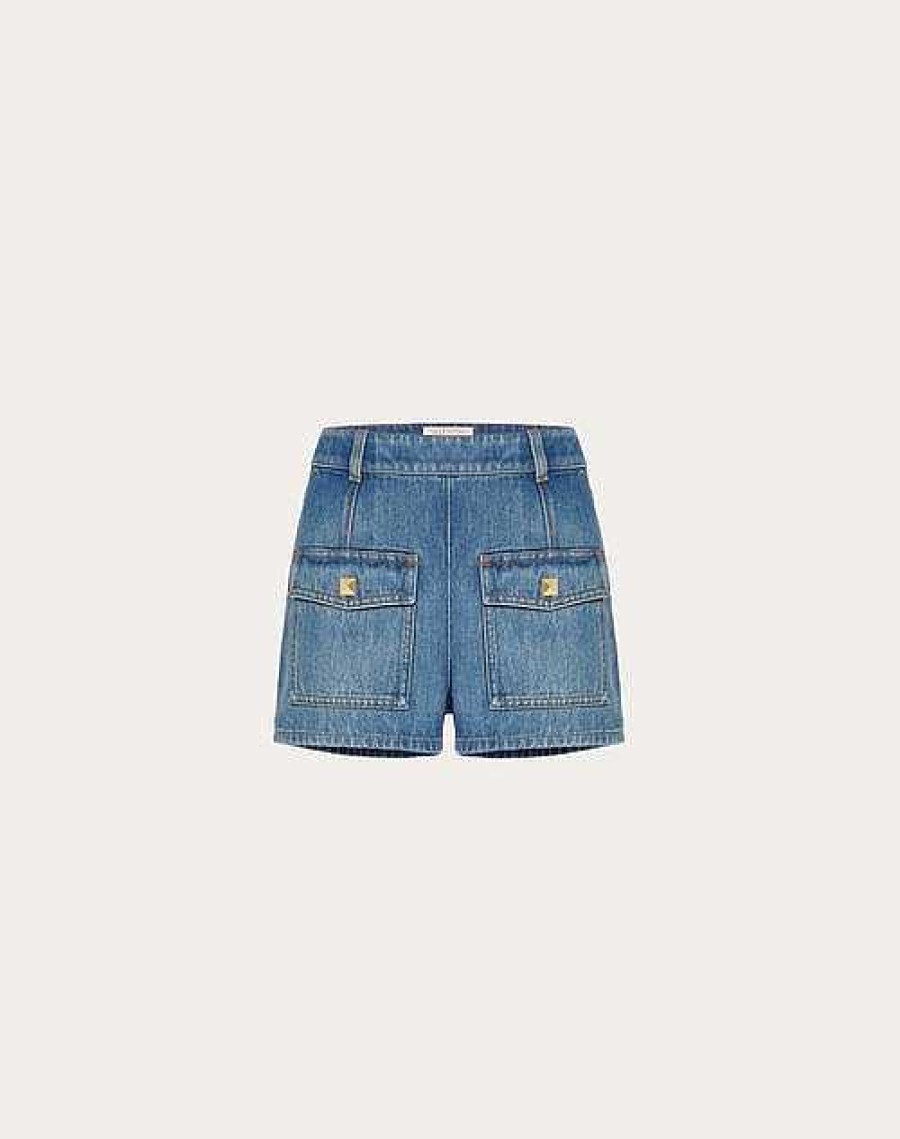 Valentino Deep Denim Shorts | Denim