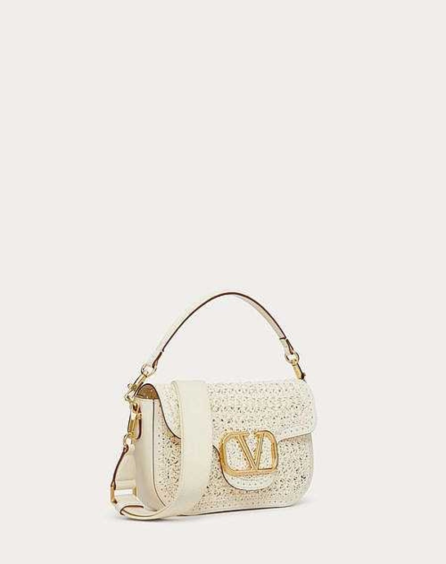 Valentino Valentino Garavani Alltime Woven Leather Shoulder Bag | Shoulder Bags