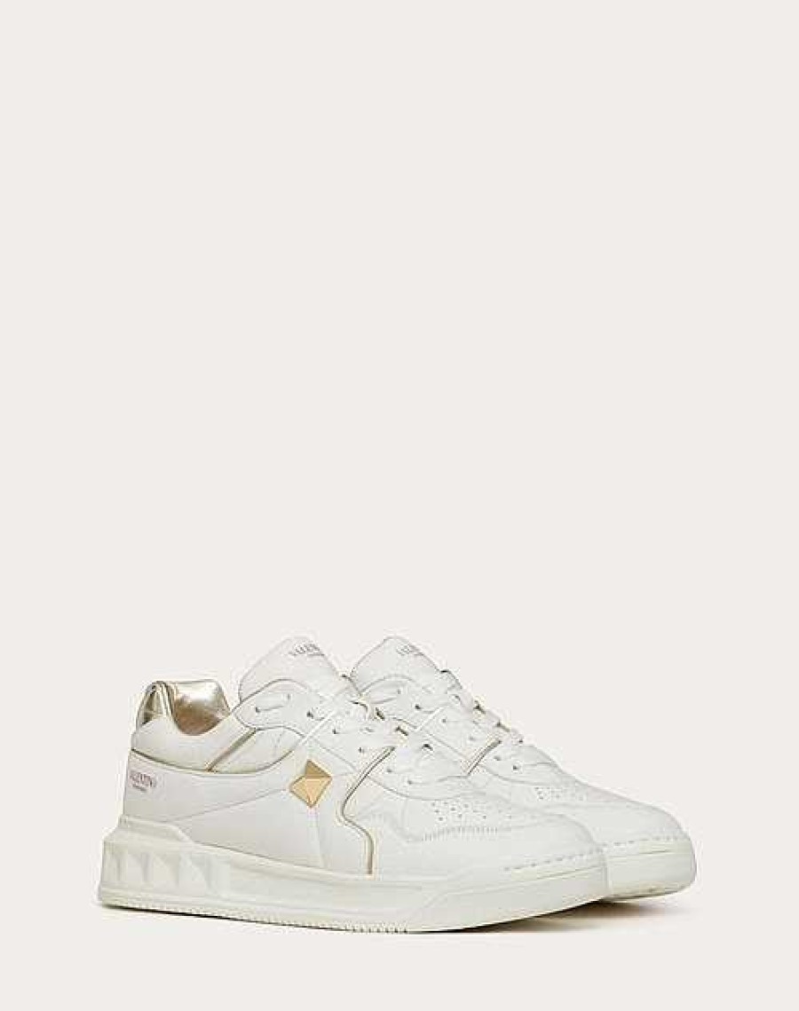 Valentino One Stud Low-Top Sneaker In Nappa Leather | Sneakers